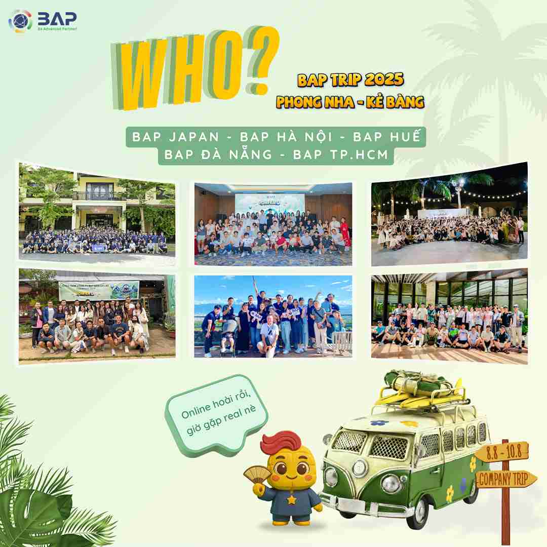 Tụ hội 5 site: BAP Đà Nẵng, BAP Hà Nội, BAP Hồ Chí Minh, BAP Huế, BAP Japan