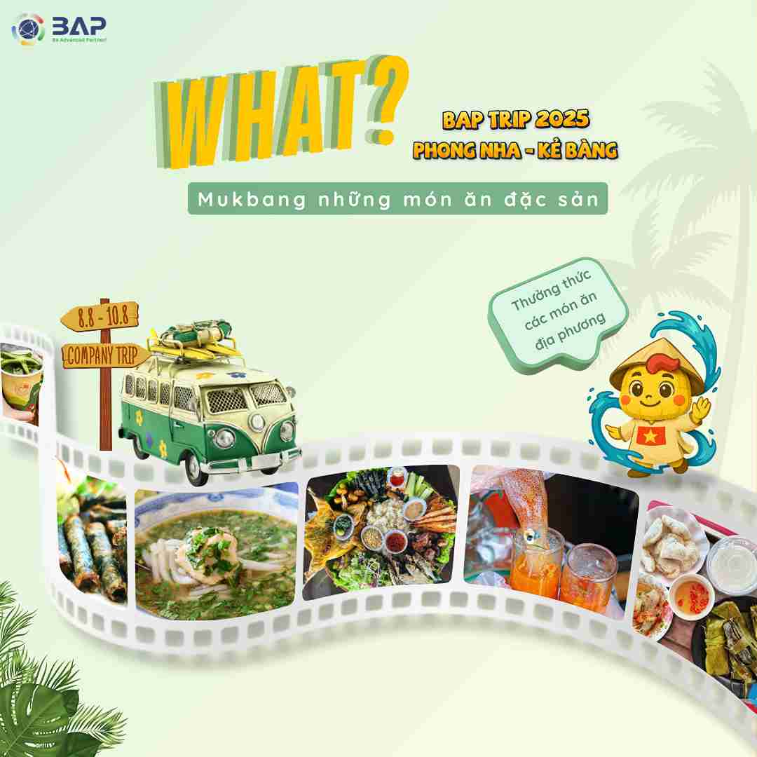 Thưởng thức các món ăn đặc sản địa phương cùng với đoàn BAP