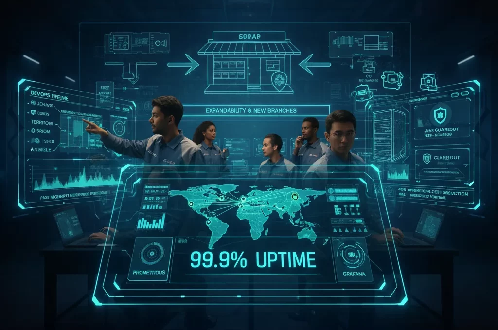 BAPのシステム運用サービスにより、全国POSシステムの稼働率99.9%を実現