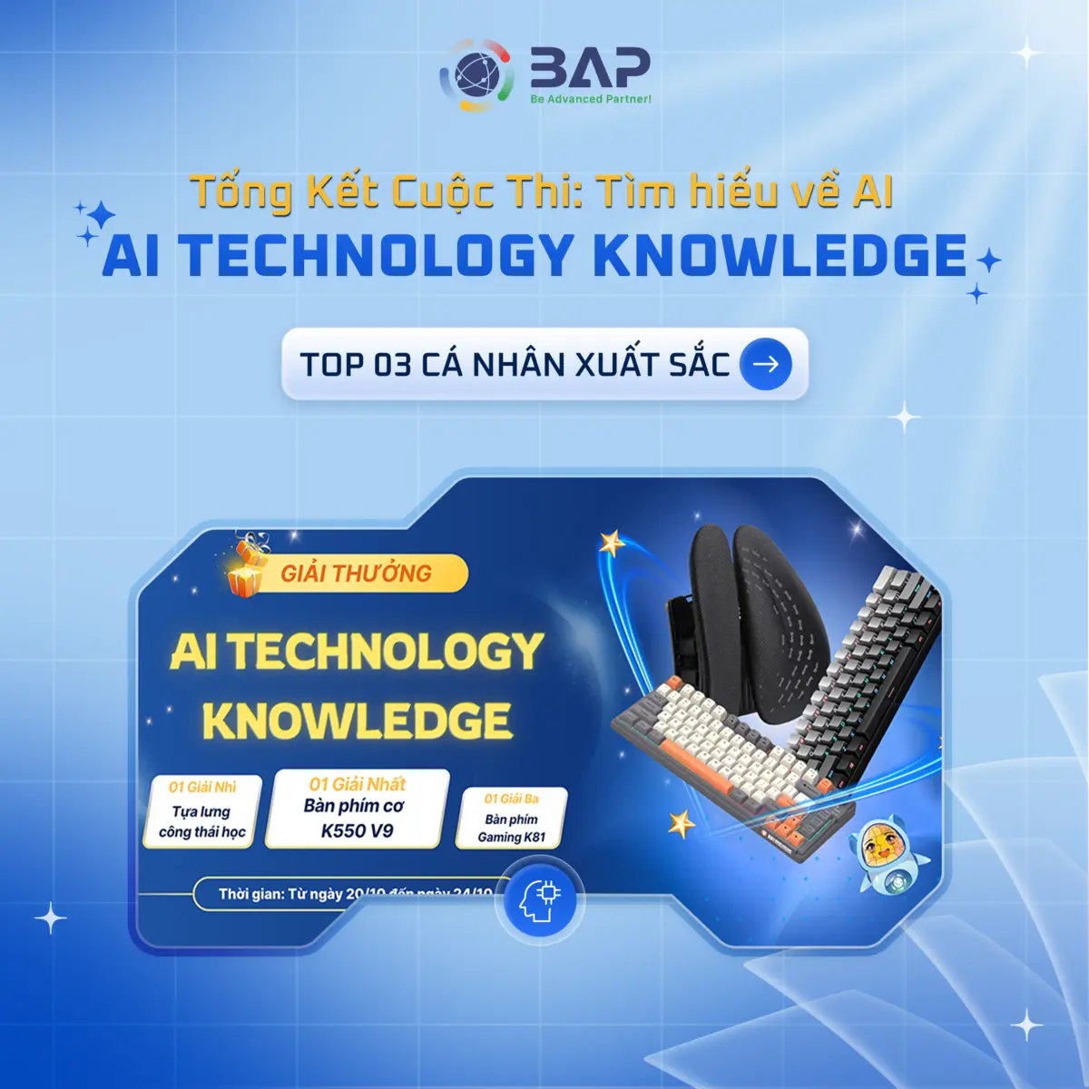 AI TECHNOLOGY KNOWLEDGE CERTIFICATE RESULTS: HONORING OUTSTANDING BAPERS!