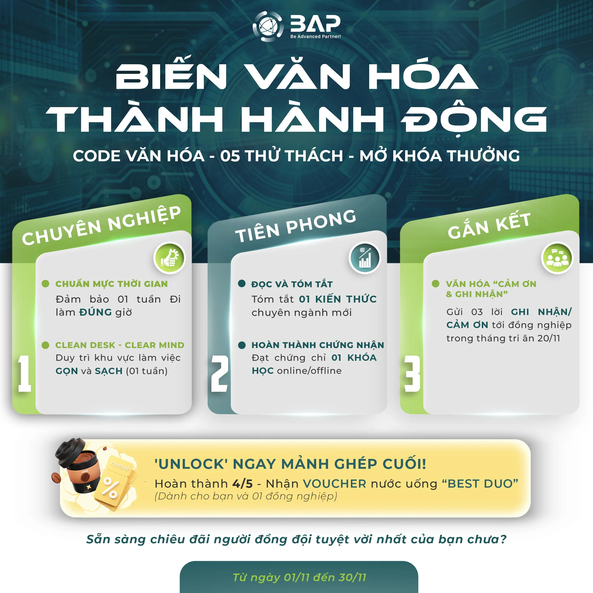 BAP CULTURE MONTH: TURNING CULTURE INTO ACTION – LAUNCHING “CULTURE UPGRADE V9.0”!